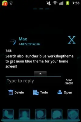 GO SMS Pro Theme Ice Minimal android App screenshot 0