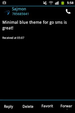 GO SMS Pro Theme Ice Minimal android App screenshot 1